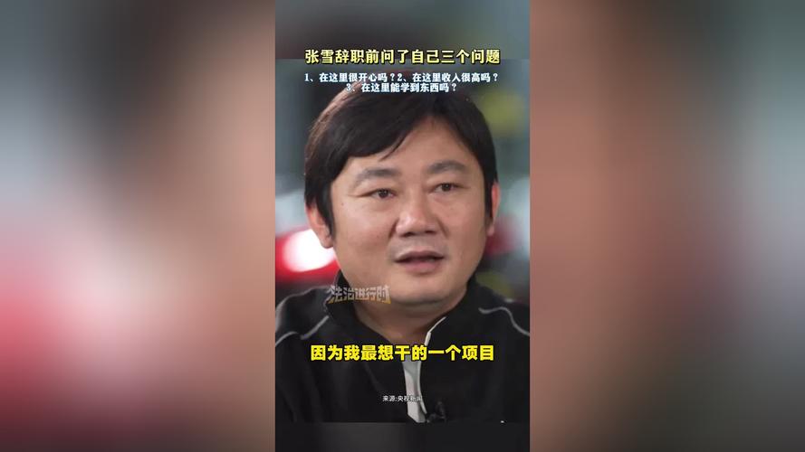 张雪曾经自问3个问题后辞职,张雪曾经自问3个问题后辞职了吗