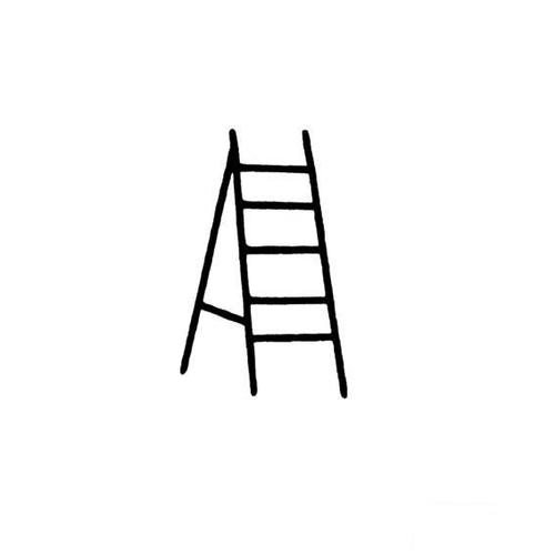 梯子图片简笔画大全,梯子简笔画图片幼儿园
